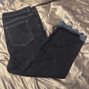 EUC LOGO by Lori Goldstein Dark Blue Jeans